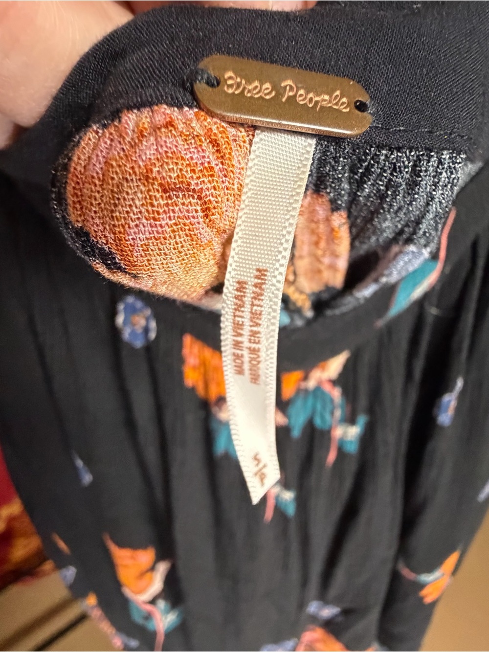 Free People Bali Birds of Paradise Halter Jumper size S - Picture 8 of 8